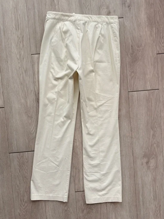 Ralph Lauren Cotton Cream Women’s Pants Size 10 - Picture 8 of 8